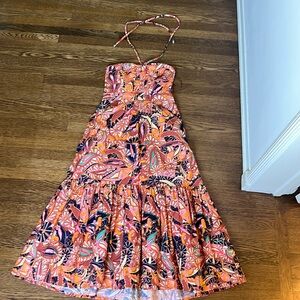 ALC Dress - midi length with tropical print